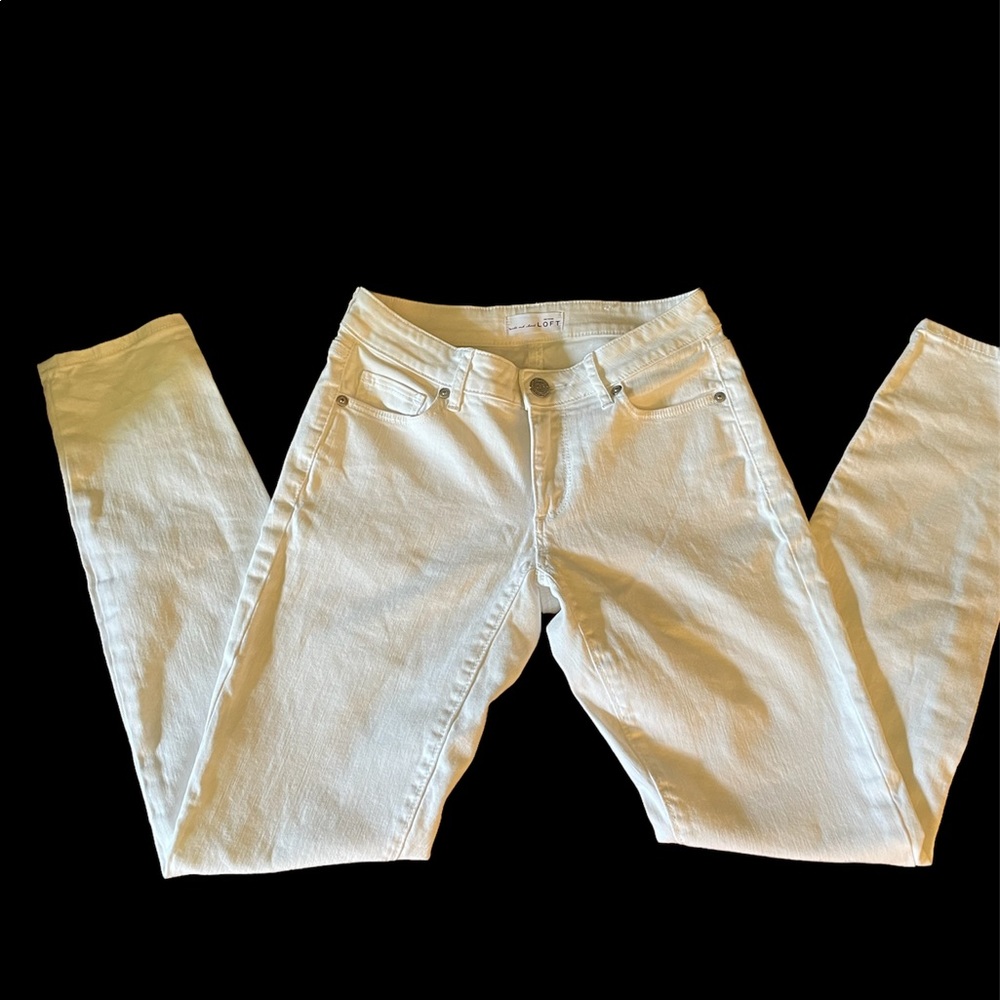 Ann Taylor Loft white jeans